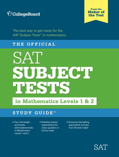 The Official SAT Subject Tests in Mathematics Levels 1 & 2 Study Guide cover