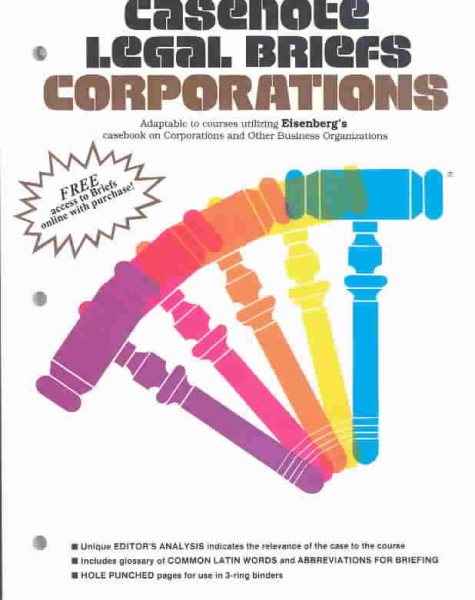 Casenote Legal Briefs: Corporations cover
