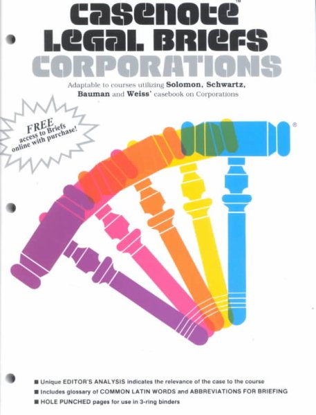 Casenote Legal Briefs Corporations cover