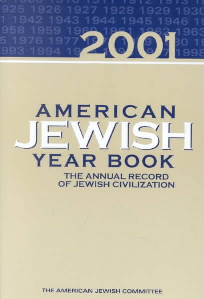 American Jewish Year Book 2001 cover