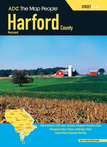 ADC The Map People Hartford County, Maryland cover