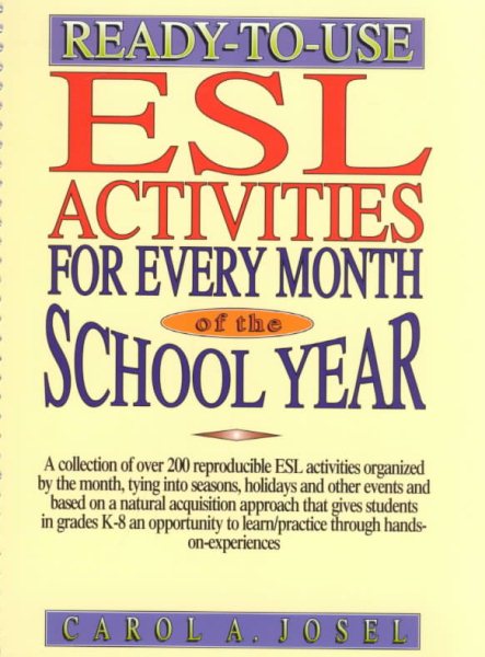 Ready-to-Use ESL Activities for Every Month of the School Year cover