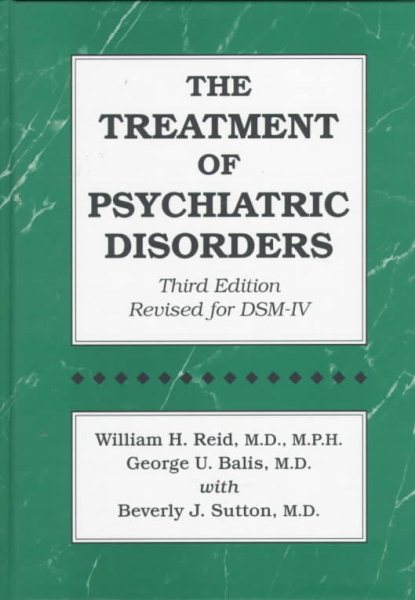 The Treatment Of Psychiatric Disorders cover