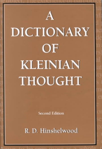 Dictionary of Kleinian Thought cover