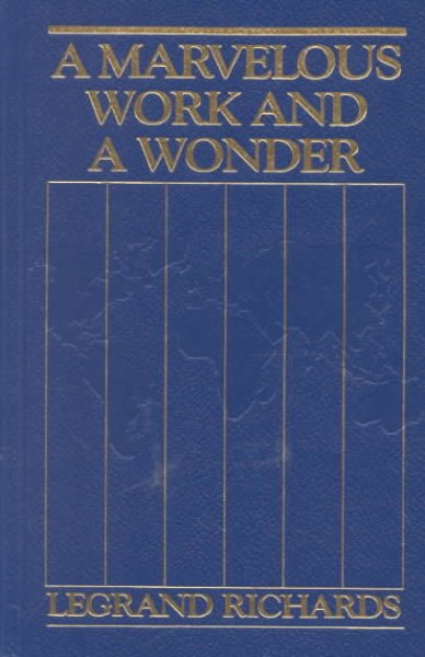 A Marvelous Work and a Wonder cover