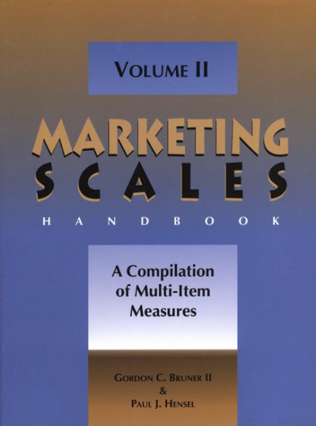 Marketing Scales Handbook, Volume II: A Compilation of Multi-Item Measures cover