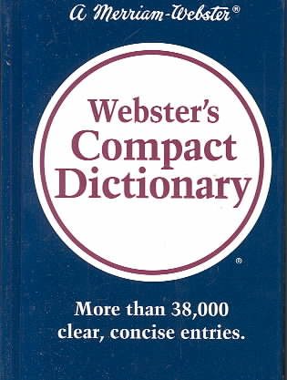 Webster's Compact Dictionary cover
