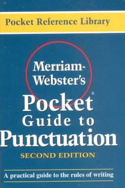 Merriam-Webster's Pocket Guide to Punctuation (Pocket Reference Library) cover