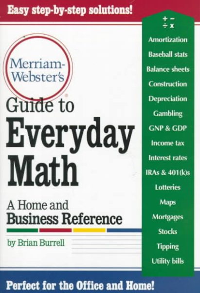 Merriam-Webster's Guide to Everyday Math : A Home and Business Reference cover