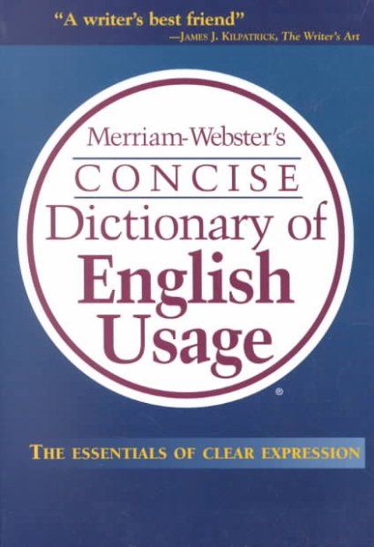 Merriam-Webster's Concise Dictionary of English Usage cover