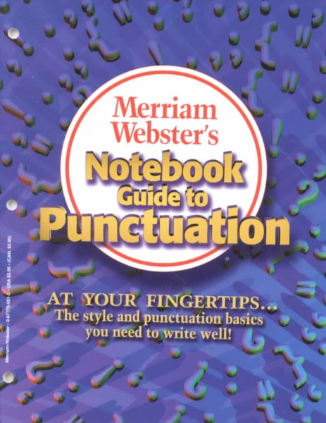 Merriam-Webster's Notebook Guide to Punctuation cover
