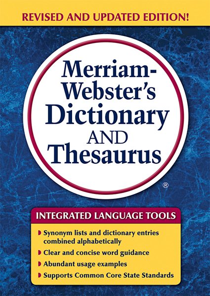 Merriam-Webster's Dictionary and Thesaurus, Newest Edition cover