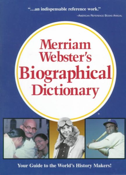 Merriam-Webster's Biographical Dictionary cover