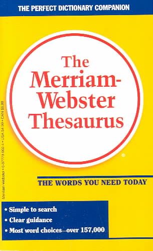 The Merriam Webster Thesaurus cover
