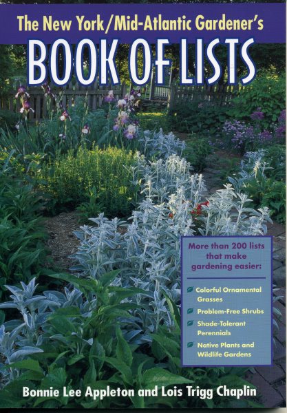 New York/Mid-Atlantic Gardener's Book of Lists cover