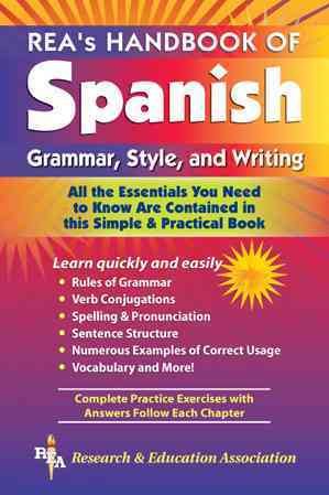 REA's Handbook of Spanish Grammar, Style, and Writing cover