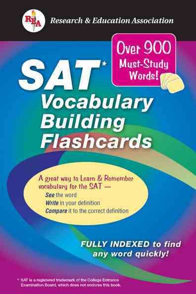 SAT® Vocabulary Builder Interactive Flashcards Book (SAT PSAT ACT (College Admission) Prep) cover
