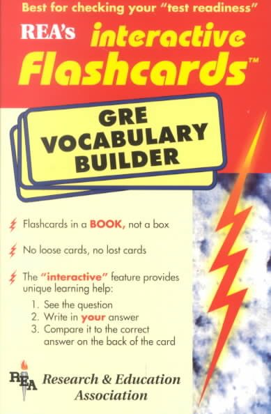 GRE Vocabulary Builder Interactive Flashcards Book (GRE Test Preparation) cover