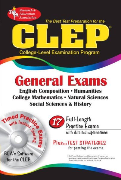 CLEP General Exams w/ CD-ROM (CLEP Test Preparation) cover