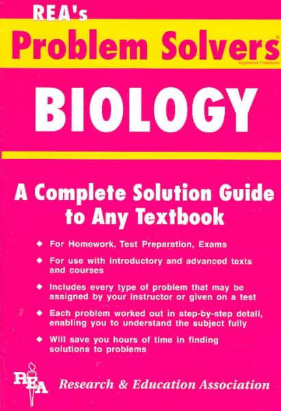 Biology Problem Solver (Problem Solvers Solution Guides) cover