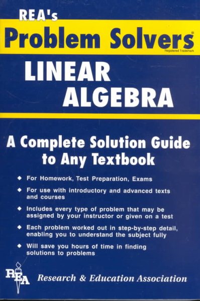 Linear Algebra Problem Solver (Problem Solvers Solution Guides)