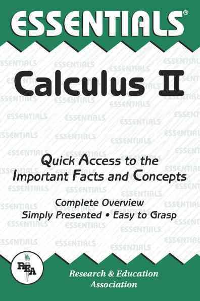 Calculus II Essentials (Volume 2) (Essentials Study Guides) cover