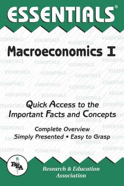 The Essentials of Macroeconomics, Vol. 1 (Essentials Study Guides) cover
