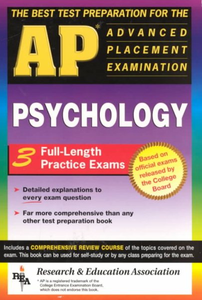 The Best Test Preparation for the Advanced Placement Examination in Psychology (Advanced Placement (AP) Test) cover