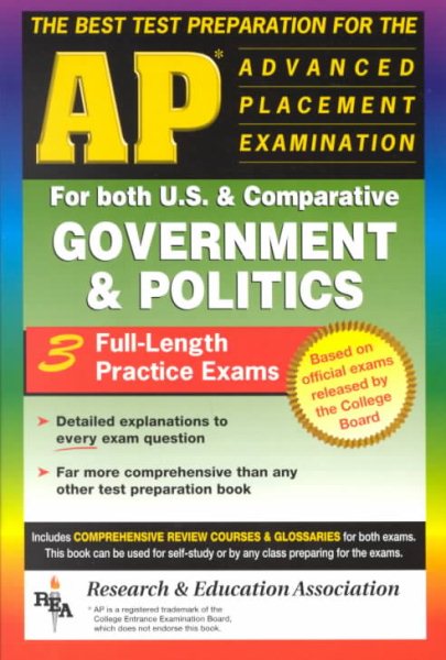 AP Government & Politics (REA) - The Best Test Prep for the Advanced Placement (Advanced Placement (AP) Test Preparation) cover