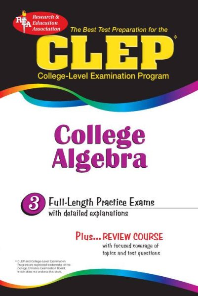 CLEP College Algebra (CLEP Test Preparation) cover
