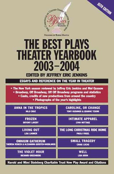 The Best Plays Theater Yearbook 2003-2004 cover