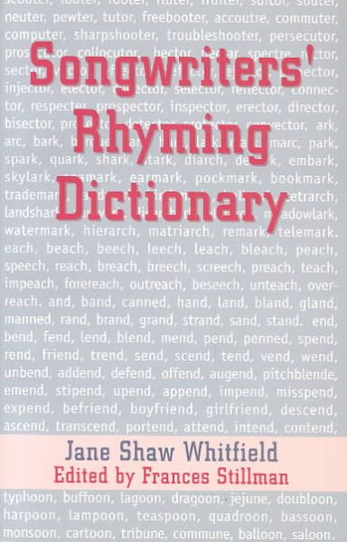 Songwriters Rhyming Dictionary cover