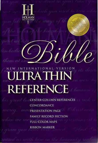NIV Ultra Thin Reference Bible (Burgundy) cover