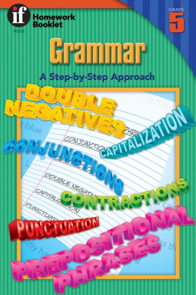 Grammar, A Step-By-Step Approach Homework Booklet, Grade 5 (Homework Booklets) cover