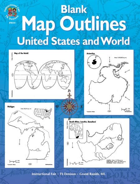 Blank Map Outlines, United States and World cover