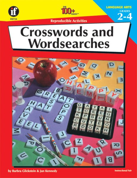 The 100+ Series Crosswords and Wordsearches, Grades 2-4 cover