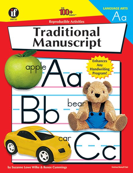 Traditional Manuscript, Grades K - 6 (The 100+ Series) cover
