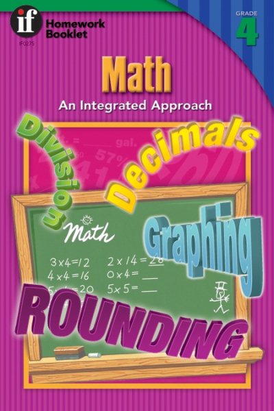 Math: An Integrated Approach Homework Booklet, Grade 4 (Homework Booklets) cover