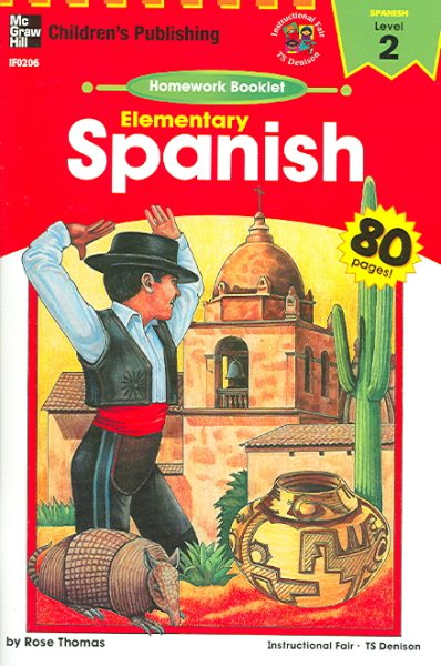 Spanish Homework Booklet, Elementary, Level 2 (Spanish and English Edition) cover
