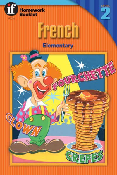French Homework Booklet, Elementary, Level 2 (Homework Booklets) (English and French Edition) cover