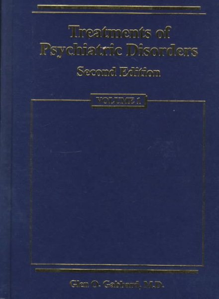 Treatments of Psychiatric Disorders (2 Volume Set) cover