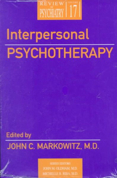 Interpersonal Psychotherapy (Review of Psychiatry Series,) cover