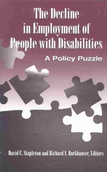 The Decline in Employment of People With Disabilities: A Policy Puzzle cover