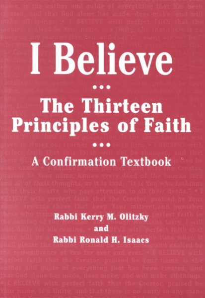 I Believe: The Thirteen Principles of Faith : A Confirmation Textbook cover