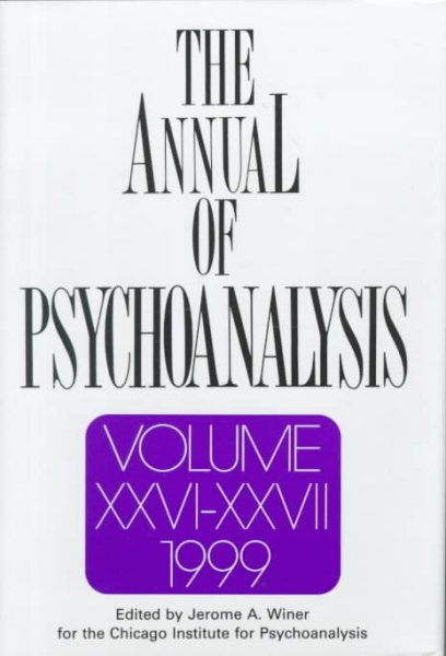 The Annual of Psychoanalysis, V. 26/27 cover