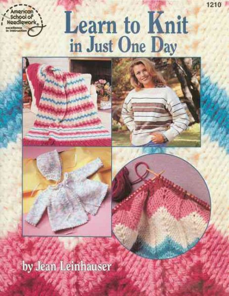 Learn to Knit in Just One Day cover