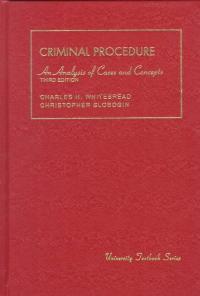 Criminal Procedure, 1993: An Analysis of Cases and Concepts (University Textbook Series) cover