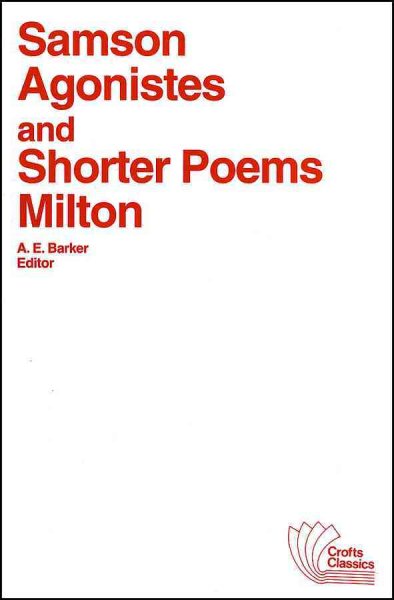 Samson Agonistes and Shorter Poems cover
