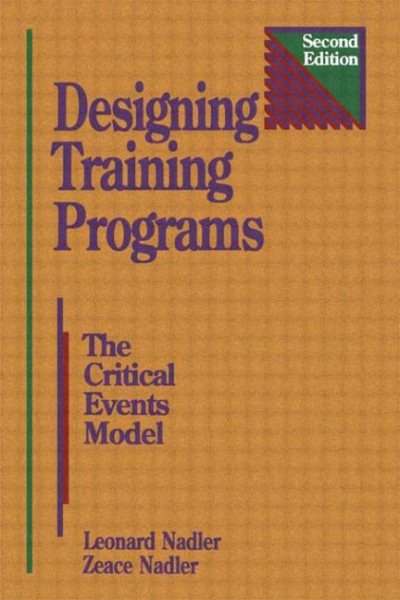 Designing Training Programs, Second Edition: The Critical Events Model (Building Blocks of Human Potential) cover