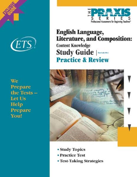 English Language, Literature, and Composition: Content Knowledge Study Guide (Praxis Study Guides) cover